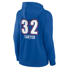 Evan Carter Texas Rangers Women's Fastball Player Name & Number Pullover Hoodie - MLB