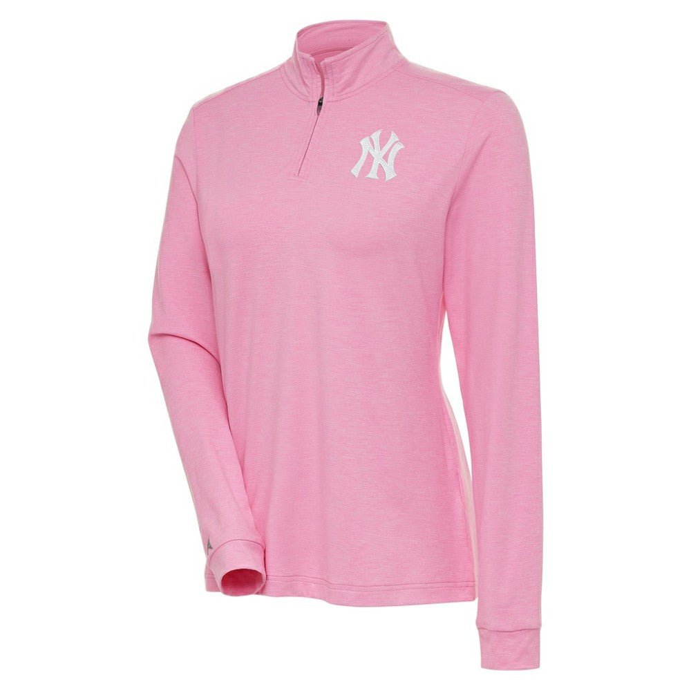 New York Yankees Antigua Women's Mentor Quarter-Zip Pullover Top - MLB