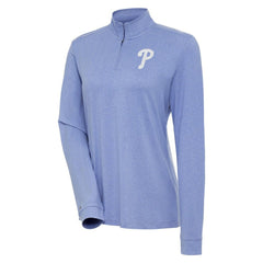 Philadelphia Phillies Antigua Women's Mentor Quarter-Zip Pullover Top - MLB