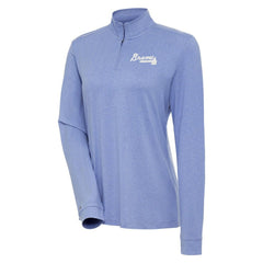 Atlanta Braves Antigua Women's Mentor Quarter-Zip Pullover Top - MLB