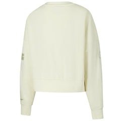 Cleveland Browns Pro Standard Triple Tonal Cropped Fleece Pullover Sweatshirt Cream | NFL