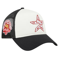 Houston Astros New Era Checkered Flag A-Frame Trucker 9FORTY Adjustable Hat - MLB