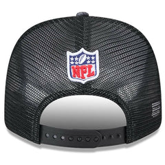 Jacksonville Jaguars New Era 2024 NFL Crucial Catch Plaid 9SEVENTY Trucker Snapback Hat Black | NFL