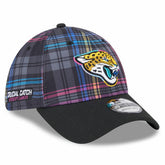 Jacksonville Jaguars New Era 2024 NFL Crucial Catch Plaid 39THIRTY Flex Hat Black | NFL