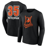 Adley Rutschman Baltimore Orioles Fastball Player Name & Number Long Sleeve T-Shirt - MLB
