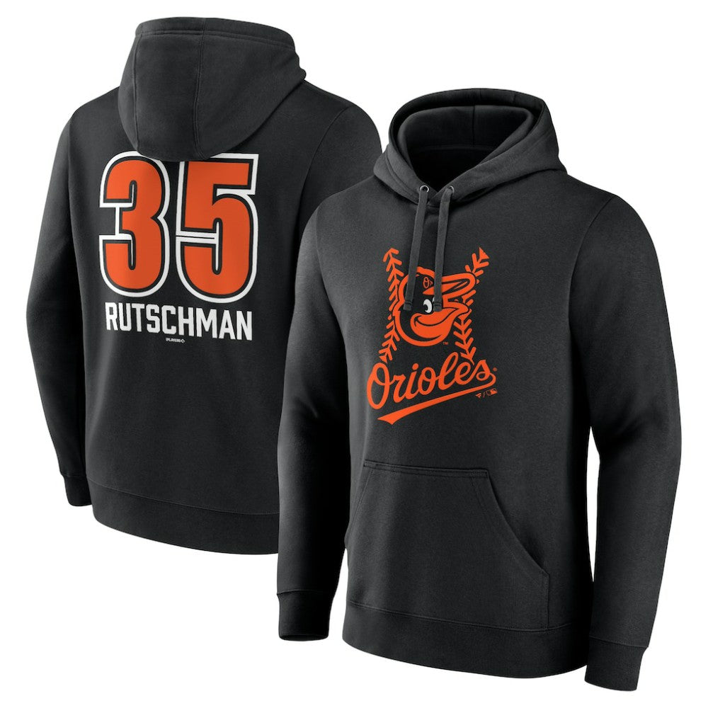 Adley Rutschman Baltimore Orioles Fastball Player Name & Number Pullover Hoodie - MLB