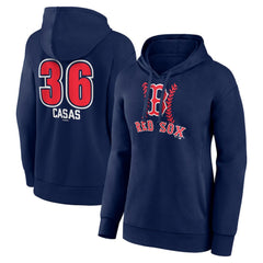Triston Casas Boston Red Sox Women's Fastball Player Name & Number Pullover Hoodie - MLB
