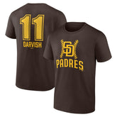 Yu Darvish San Diego Padres Fastball Player Name & Number T-Shirt - MLB