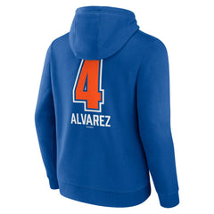 Francisco Alvarez New York Mets Fastball Player Name & Number Pullover Hoodie - MLB