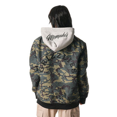 Memphis Grizzlies The Wild Collective Unisex Full-Zip Hoodie Bomber Jacket Camo - NBA