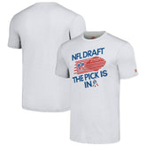 New England Patriots Homage Unisex 2024 Team Draft Tri-Blend T-Shirt Heather Gray | NFL