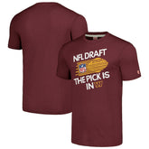 Washington Commanders Homage Unisex 2024 Team Draft Tri-Blend T-Shirt Heather Burgundy | NFL