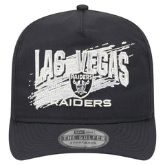 Las Vegas Raiders New Era Throwback Brush Golfer Snapback Hat Black | NFL