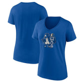 Dallas Mavericks Pick & Roll Coverage V-Neck T-Shirt Blue - NBA