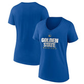 Golden State Warriors Pick & Roll Coverage V-Neck T-Shirt Royal - NBA