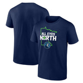Minnesota Timberwolves Pick & Roll Coverage T-Shirt Navy - NBA