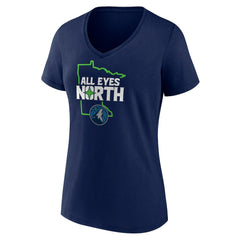 Minnesota Timberwolves Pick & Roll Coverage V-Neck T-Shirt Navy - NBA