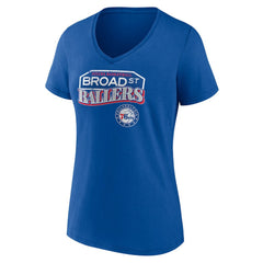 Philadelphia 76ers Pick & Roll Coverage V-Neck T-Shirt Royal - NBA