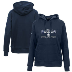 Toronto Maple Leafs Levelwear Women's Retro Adorn Spellout Pullover Hoodie - Navy - NHL