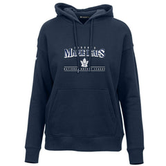 Toronto Maple Leafs Levelwear Women's Retro Adorn Spellout Pullover Hoodie - Navy - NHL