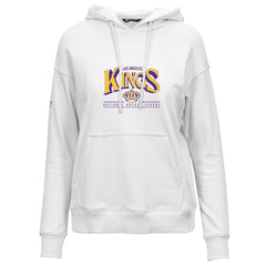 Los Angeles Kings Levelwear Women's Retro Adorn Spellout Pullover Hoodie - White - NHL