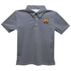 Barcelona Vive La Fete Youth Pencil Stripe Polo Navy - FIFA World CUP