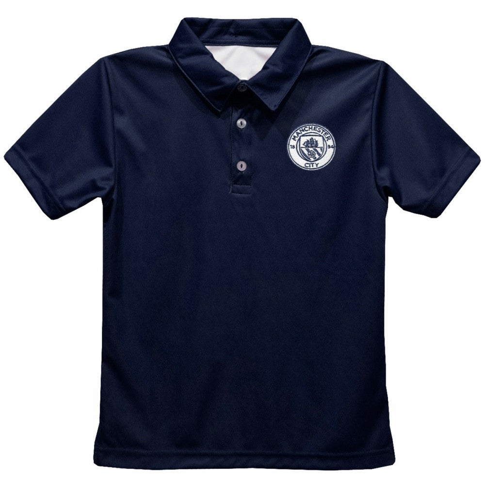 Manchester City Vive La Fete Youth Solid Polo Navy - FIFA World CUP