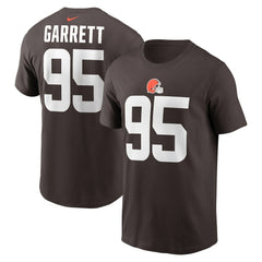 Myles Garrett Cleveland Browns Player Name & Number T-Shirt Brown | Nike for Sale