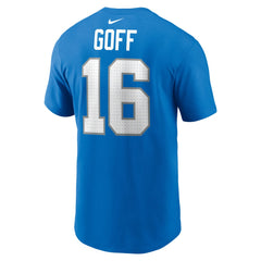 Jared Goff Detroit Lions Name & Number T-Shirt Blue | Nike for Sale
