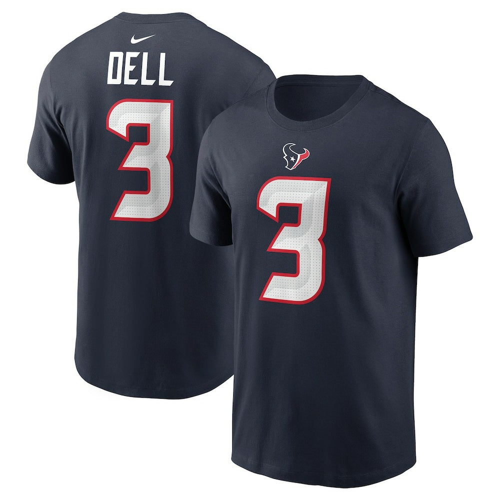 Tank Dell Houston Texans Player Name & Number T-Shirt Navy | Nike for Sale