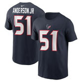 Will Anderson Jr. Houston Texans Player Name & Number T-Shirt Navy | Nike for Sale