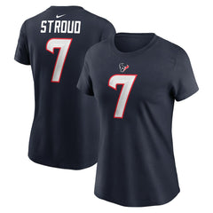 C.J. Stroud Houston Texans Women's Player Name & Number T-Shirt Navy | Nike for Sale