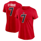 C.J. Stroud Houston Texans Women's Player Name & Number T-Shirt Red | Nike for Sale