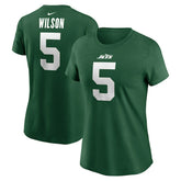 Garrett Wilson New York Jets Women's Player Name & Number T-Shirt Green | Nike for Sale