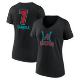 Corbin Carroll Arizona Diamondbacks Women's Name & Number Fastball V-Neck T-Shirt - MLB