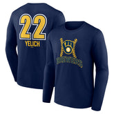 Christian Yelich Milwaukee Brewers Name & Number Fastball Long Sleeve T-Shirt - MLB