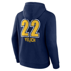 Christian Yelich Milwaukee Brewers Name & Number Fastball Pullover Hoodie - MLB