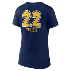 Christian Yelich Milwaukee Brewers Women's Name & Number Fastball V-Neck T-Shirt - MLB
