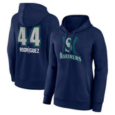 Julio Rodríguez Seattle Mariners Women's Name & Number Fastball Pullover Hoodie - MLB