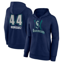 Julio Rodríguez Seattle Mariners Women's Name & Number Fastball Pullover Hoodie - MLB