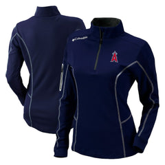 Los Angeles Angels Columbia Women's Omni-Wick Shotgun Quarter-Zip Pullover Top - MLB