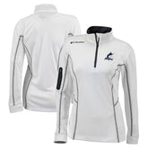 Miami Marlins Columbia Women's Omni-Wick Shotgun Quarter-Zip Pullover Top - MLB