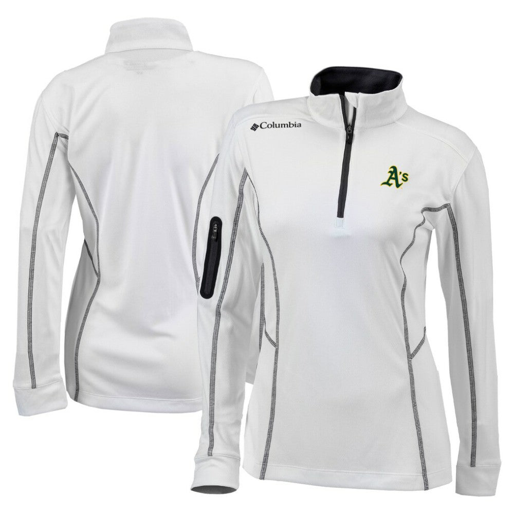 Athletics Columbia Women's Omni-Wick Shotgun Quarter-Zip Pullover Top - MLB