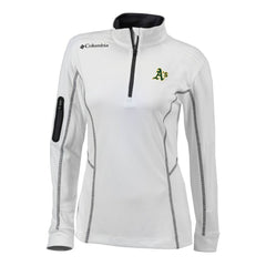 Athletics Columbia Women's Omni-Wick Shotgun Quarter-Zip Pullover Top - MLB