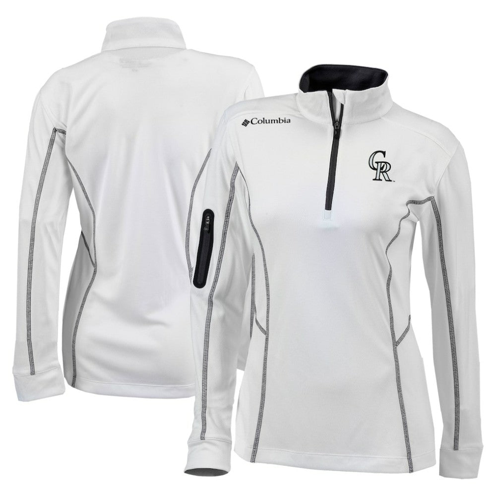Colorado Rockies Columbia Women's Omni-Wick Shotgun Quarter-Zip Pullover Top - MLB