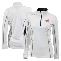 Cincinnati Reds Columbia Women's Omni-Wick Shotgun Quarter-Zip Pullover Top - MLB