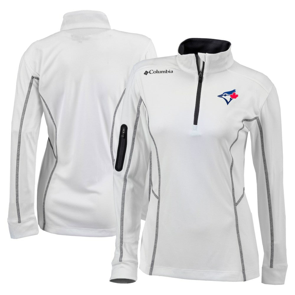 Toronto Blue Jays Columbia Women's Omni-Wick Shotgun Quarter-Zip Pullover Top - MLB