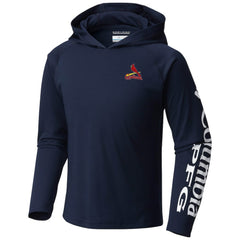 St. Louis Cardinals Columbia Youth Terminal Tackle Long Sleeve Hoodie T-Shirt - MLB
