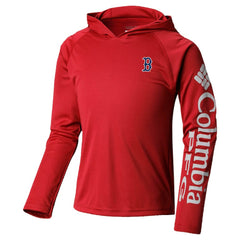 Boston Red Sox Columbia Youth Terminal Tackle Long Sleeve Hoodie T-Shirt - MLB