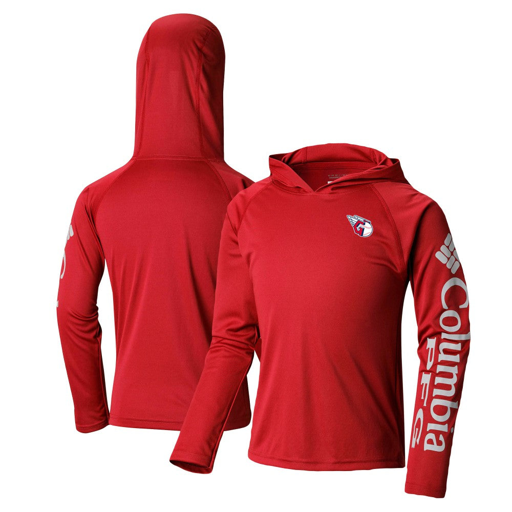 Cleveland Guardians Columbia Youth Terminal Tackle Long Sleeve Hoodie T-Shirt - MLB